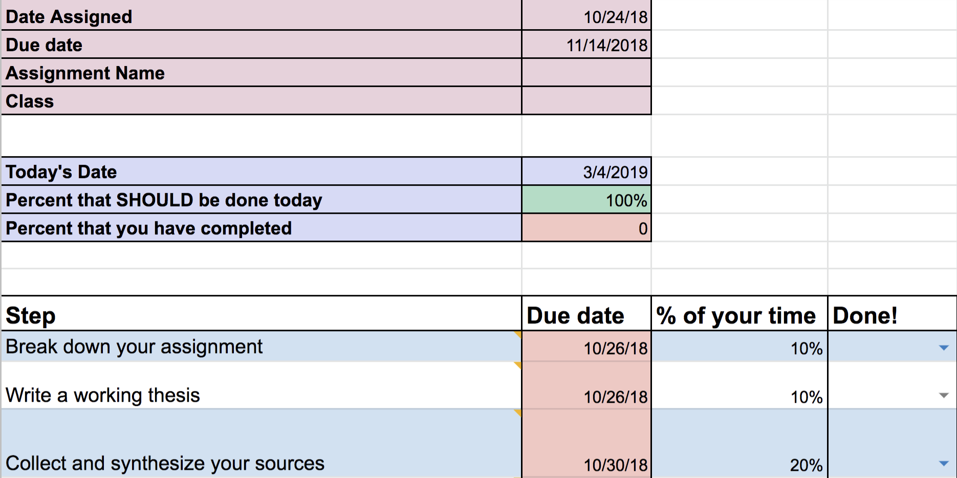 Research Paper Planner